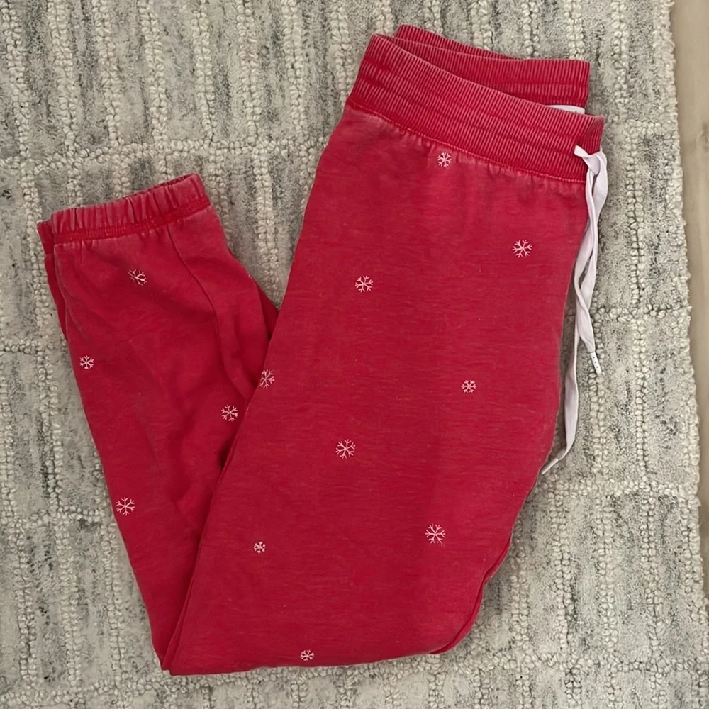 PJ Salvage Joyful Spirit Snowflake Jogger XS - Picture 5 of 7